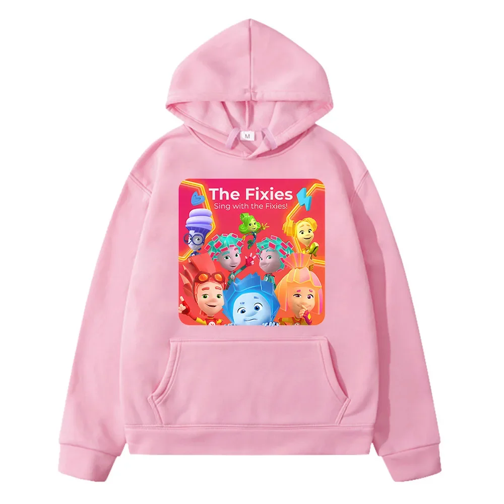 The Fixies Cartoon sweatshirt kids clothes girls y2k sudadera boy anime hoodie Fleece pullover Autumn Jacket Children clothing