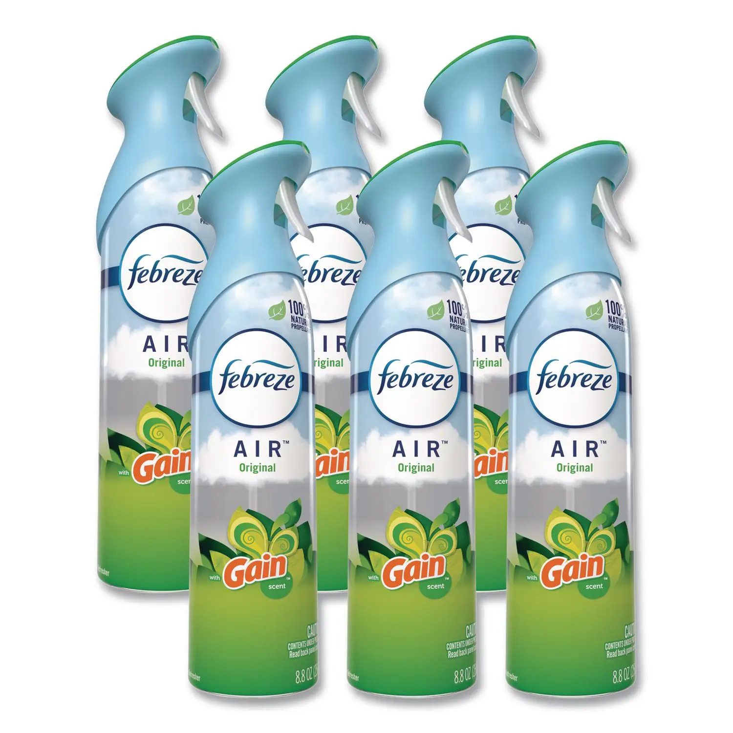 

Набор из 6 аэрозольных баллонов Febreze AIR и Gain Original, 8,8 унций