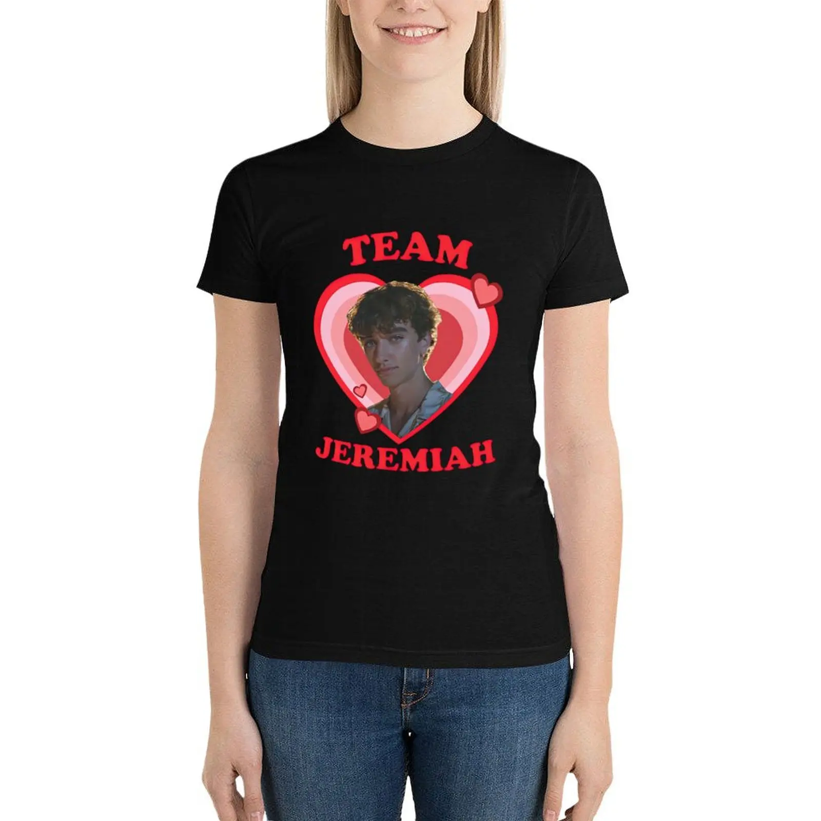 Team Jeremiah heart T-Shirt summer top Short sleeve tee cute clothes Women tops