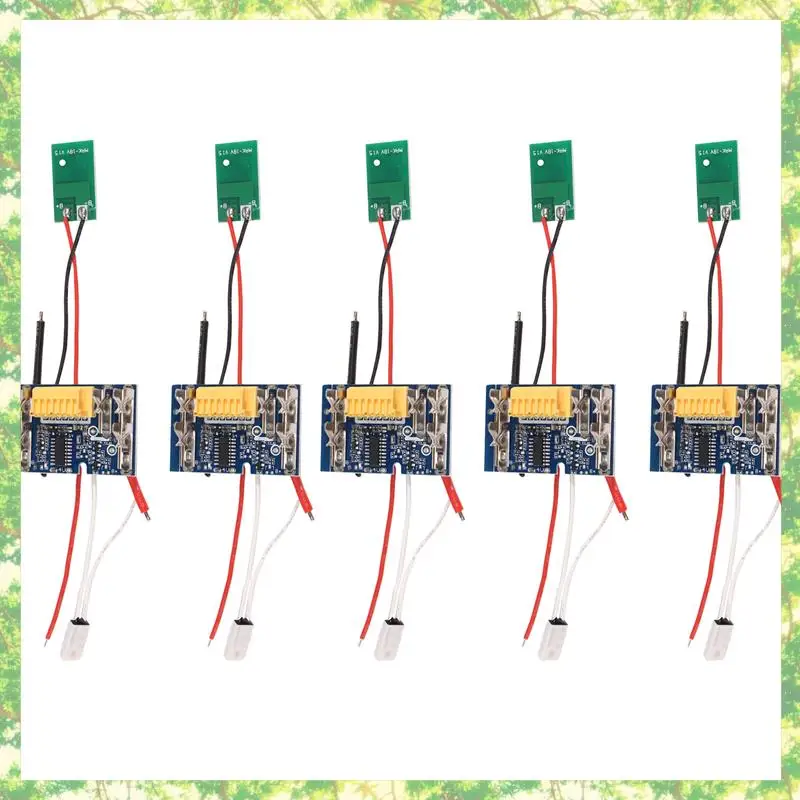 Placa de circuito de protección de carga PCB de batería de litio Smart-5Pcs para 18V 1.5Ah 3Ah 6Ah 9Ah BL1415 BL1430 BL1460 BL1490