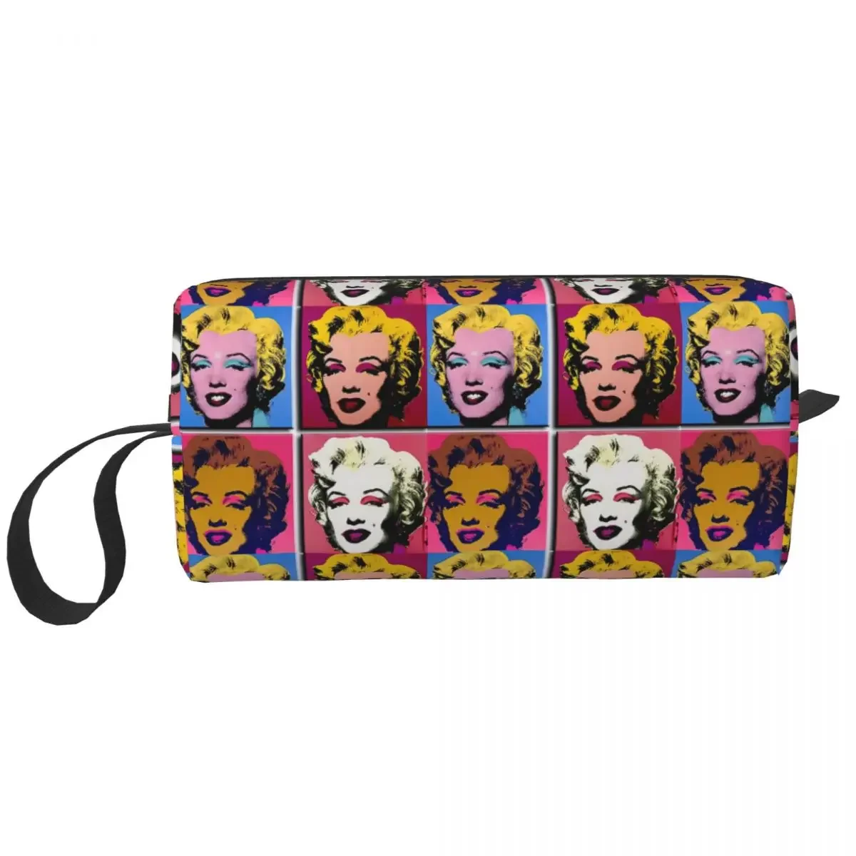 

Marilyn Abstract Art Deco Pop Art Print Makeup Bag Cosmetic Dopp Kit Toiletry Cosmetic Bag for Women Beauty Travel Pencil Case