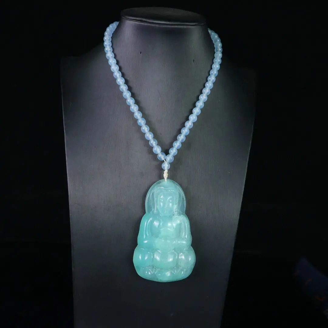 

Natural genuine Guanyin jadeite Guanyin Bodhisattva men and women jade pendant pendant jade Guanyin necklace jade pendant