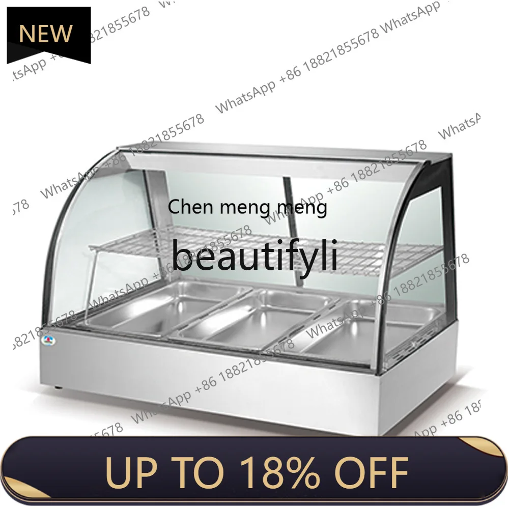 

Z189 Commercial electric food insulation cabinet Desktop bread, display cabinet, breakfast shop display insulation cabinet