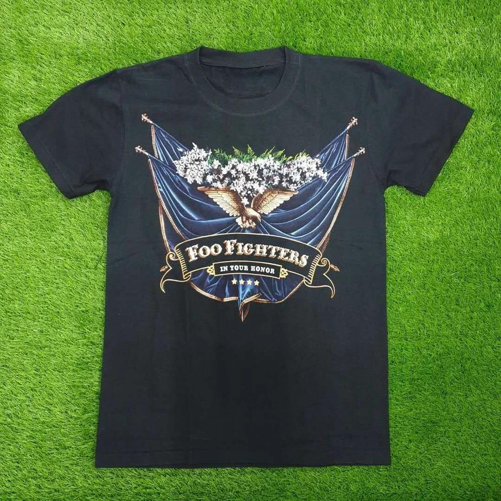 

Motorcycle Foo Fighters in Your Honor Rock Band Shirts Rockers T-Shirt Sil Khannaz ButterFingers Cromok Search Wings XPDC Sofea