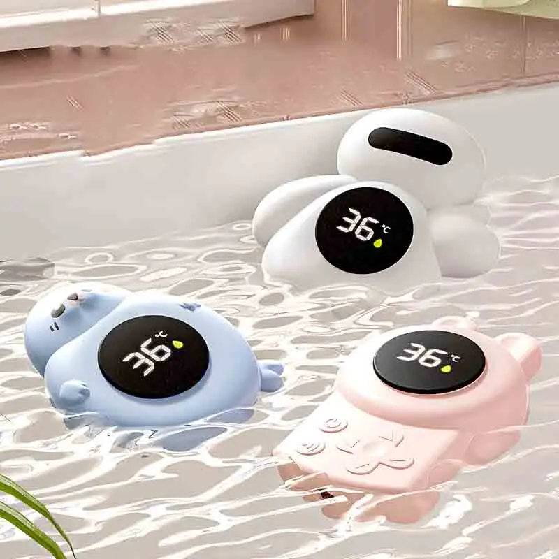 Baby Bath Thermometer Water Temperature Meter for Kids Tub Temperature Monitor Waterproof Digital LED display Temperature Gauge