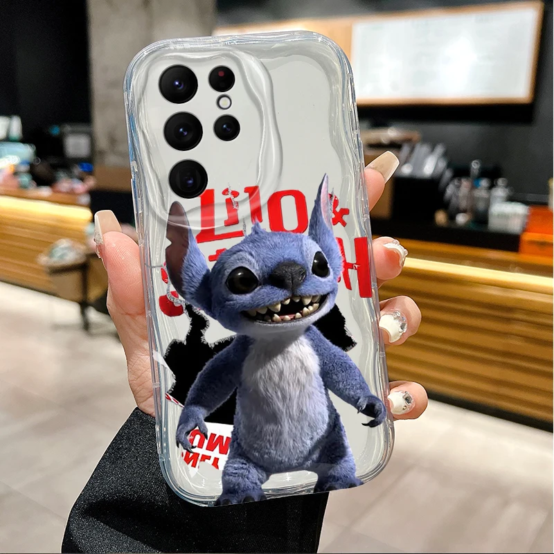 جميل ديزني غرزة ثلاثية الأبعاد قضية الهاتف لسامسونج غالاكسي S25 S24 الترا S23 S22 S21 S20 زائد FE A56 A36 A26 للصدمات غطاء كامل #3