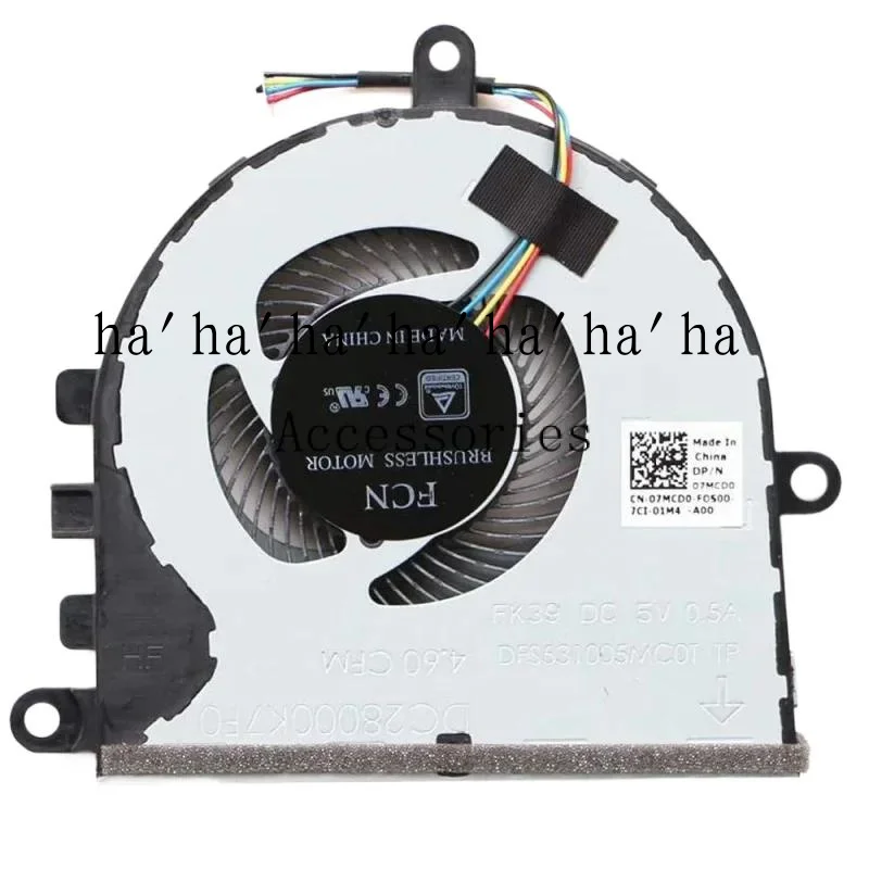 WYORESY 0FX0M0 07MCD0 Computer Fans for Dell Inspiron 15 5570 5575 Laptop CPU Cooler Radiator fan P75F FX0M0 PXPA DFS 531005 MC0