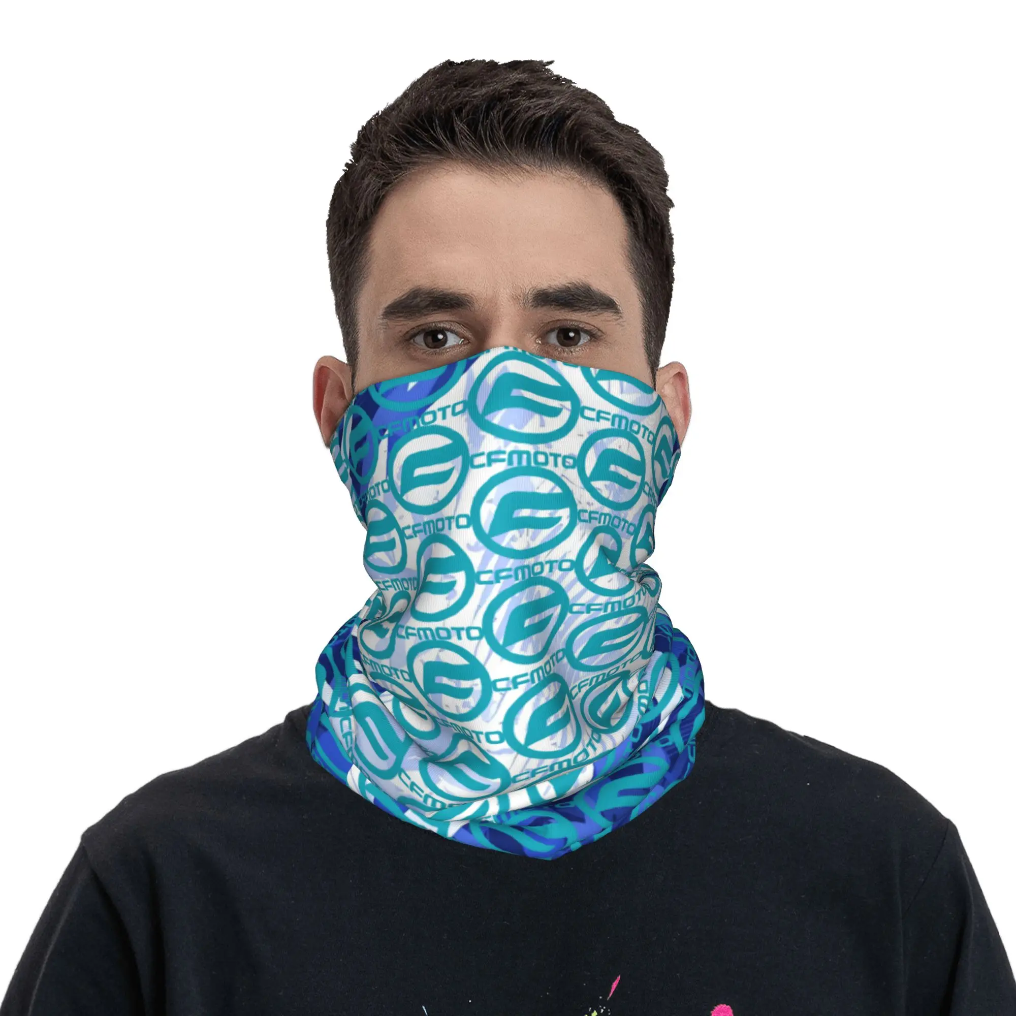 Custom Motorcycles Racing Bandana Neck Warmer Women Men Winter Ski Tube Scarf Gaiter Motocross Enduro Cross Face Cover
