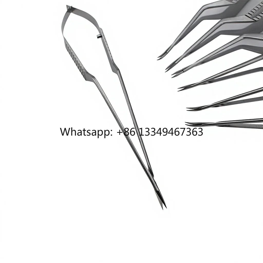 Premium Microsurgical Neurosurgery 18cm Manual Micro Scissors