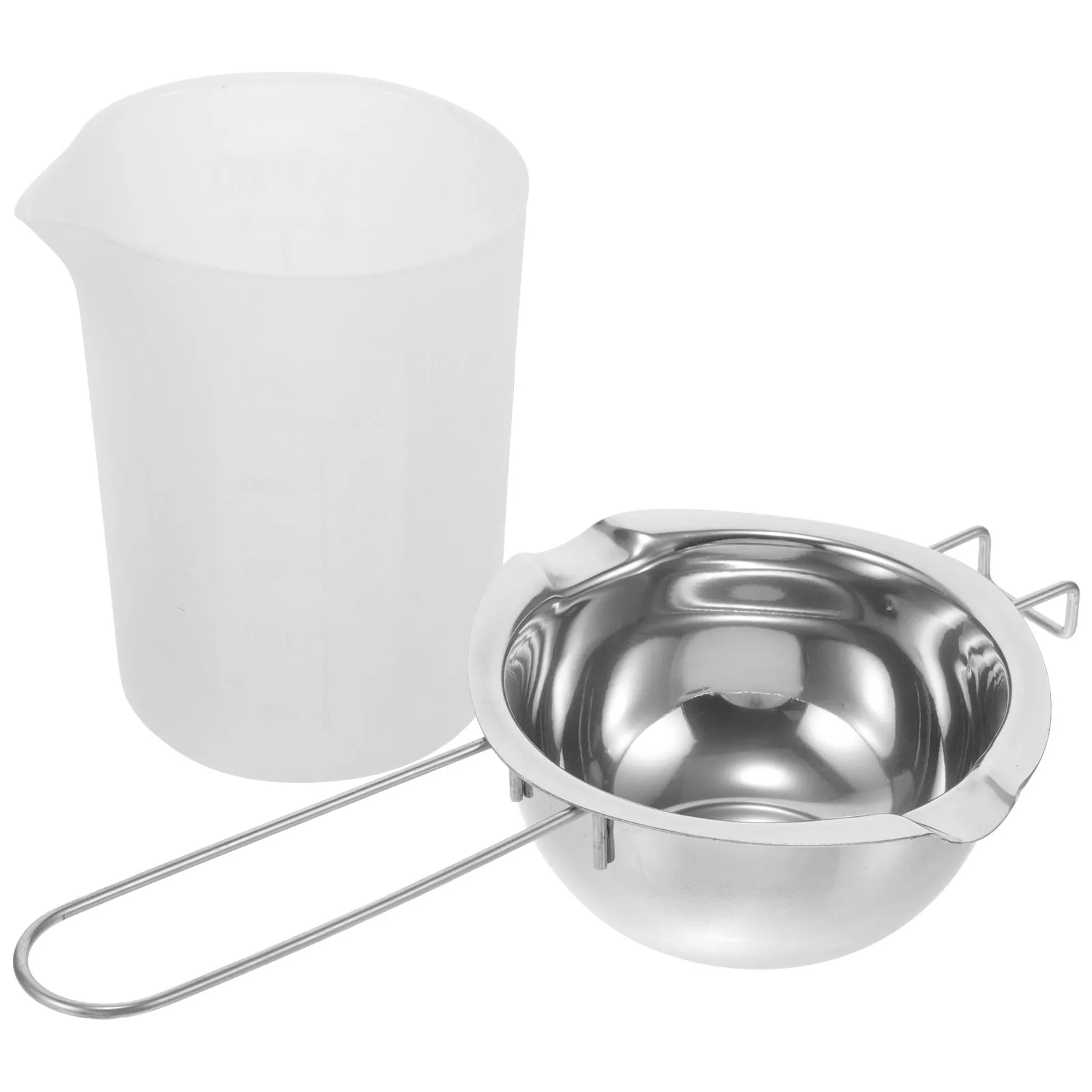 

1Set Making Set Aromatherapy Wax Melting Metal Pot Heating Tool with Measuring Cup for DIY Candles Making Kit