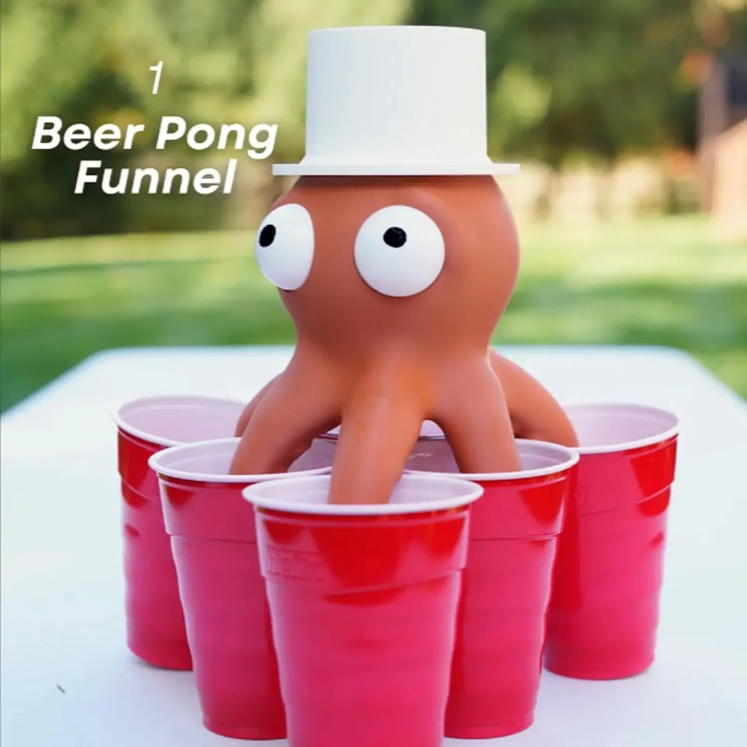 5-in-1 Octopus Cup Filler for Beer Pong,Multi-Cup Water Filling Tool,Party Game Accessory,Fun Drinking Game Gadget for Home Bar