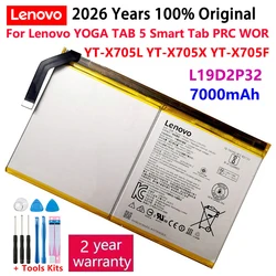 100% Original New L19D2P32 Tablet Battery For Lenovo YOGA TAB 5 Smart Tab PRC WOR YT-X705L YT-X705X YT-X705F 7000mAh Batterij