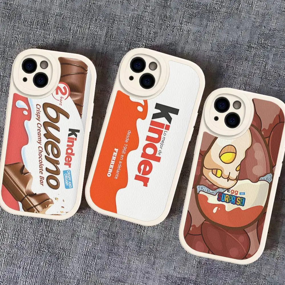 

Kids Trolly Egg K-KINDER Phone Case Hard Leather For IPhone 14 13 16 Mini 15 14 11 12 Pro Max Plus Fundas