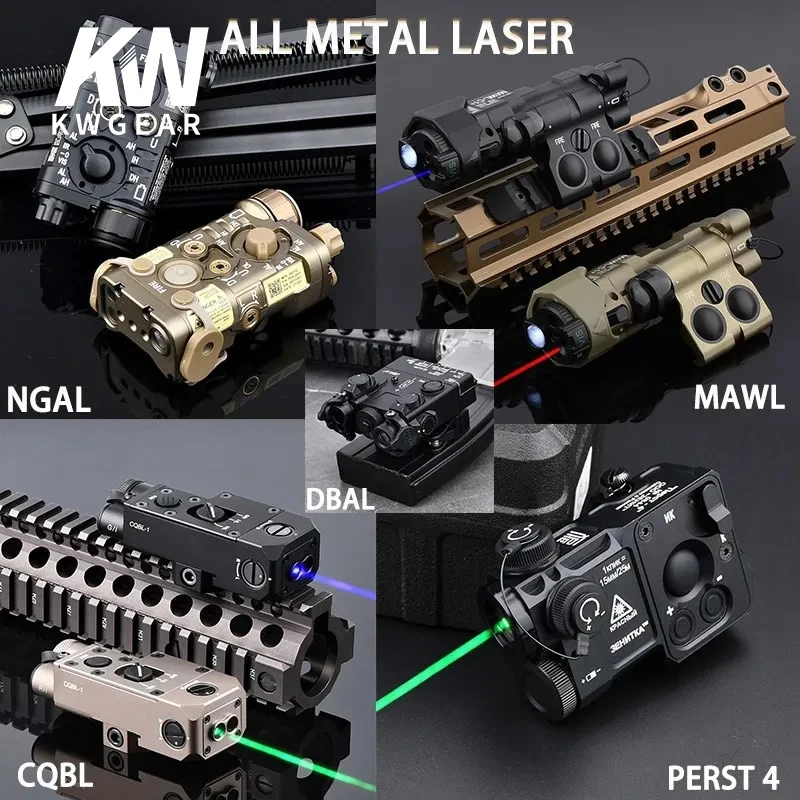 

Tactical NGAL MAWL DBAL CQBL PERST4 Full Series Hunting Laser Red Green Blue Laser Pointer IR Sight Airsoft Weapon Accessory