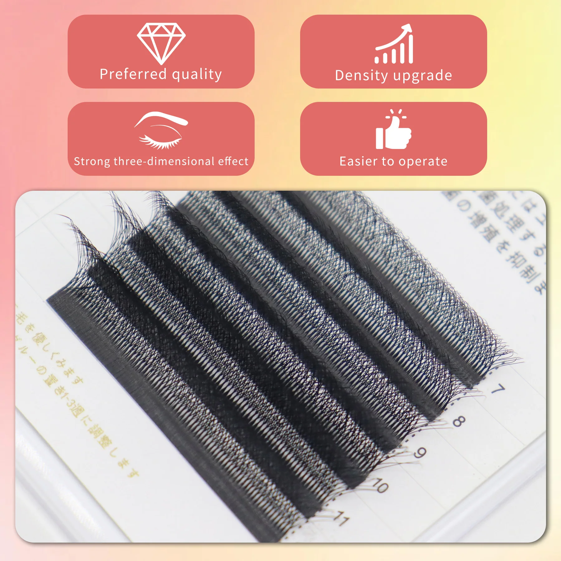 6D six-leafed grass eyelash grafting DIY permanent eyelash application for beauty salons, specially designed for quick fixation