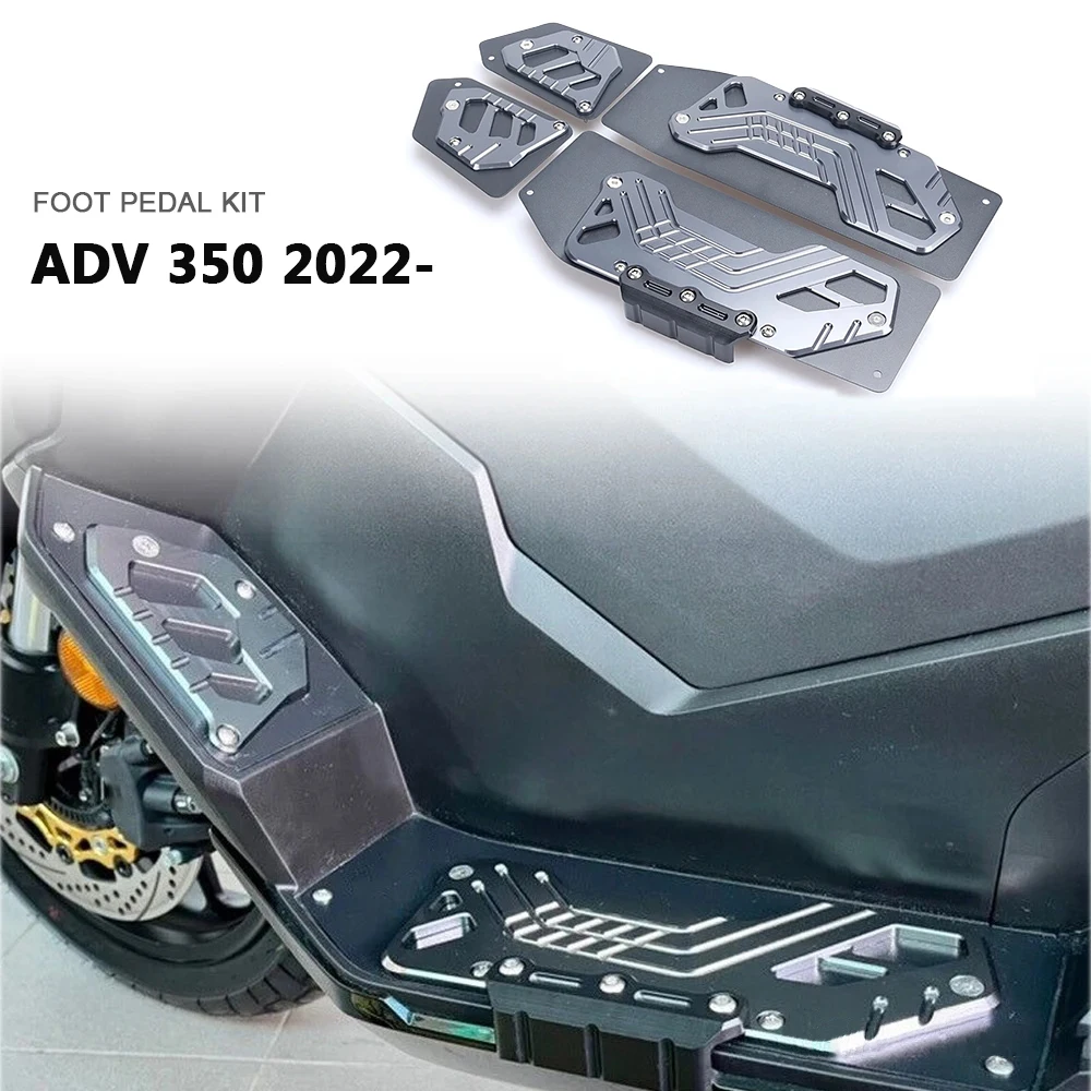 

For Honda ADV350 ADV 350 ADV-350 adv350 2022 2023 CNC Aluminum Footrest Footpads Pedal Plate Mats Motorcycle Accessories
