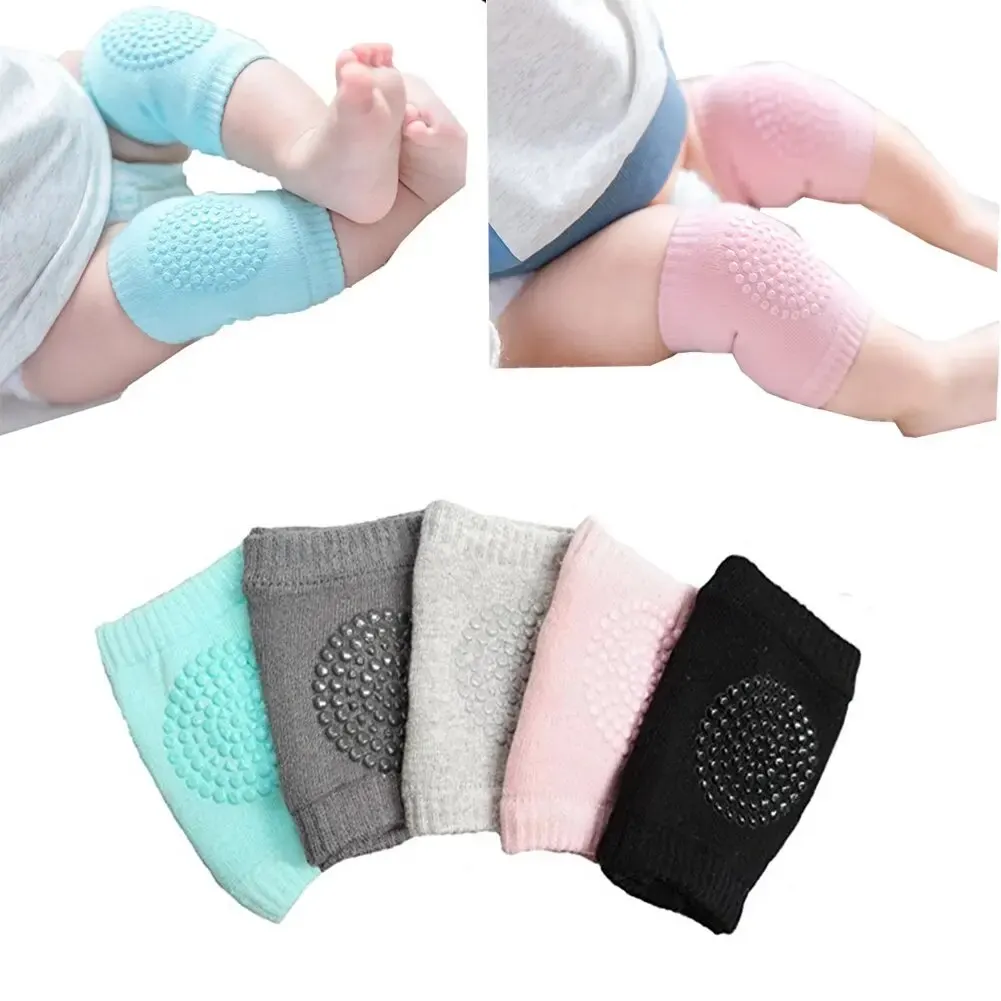 Unisex Baby Toddlers Kneepads Crawling Anti-Slip Knee Elbow Pads Infants Toddlers Protector Safety Kneepad Leg Warmer Socks