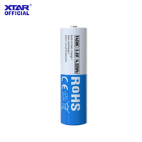 Xtar 1pc 14500 1200mah 3.7 V recharger battery  with protected