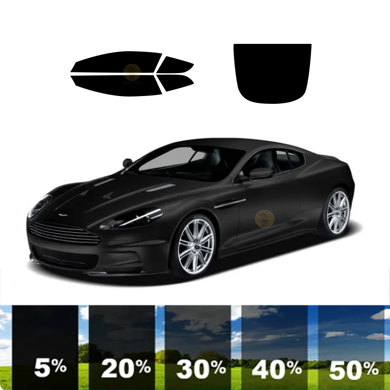 

precut Removable Window Tint Film For Car 100% UVR 5%-70%VLT Heat Insulation Carbon ﻿For ASTON MARTIN DBS 2 DR COUPE 2008-2009