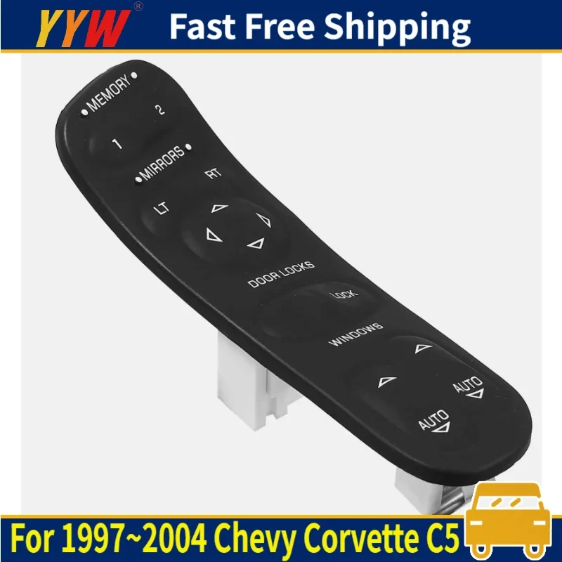 

Переключатель окна Corvette заменяет Chevy C5 Corvette 1997 ~ 2004 гг., главный переключатель стеклоподъемника со стороны водителя, совместимый 19209381