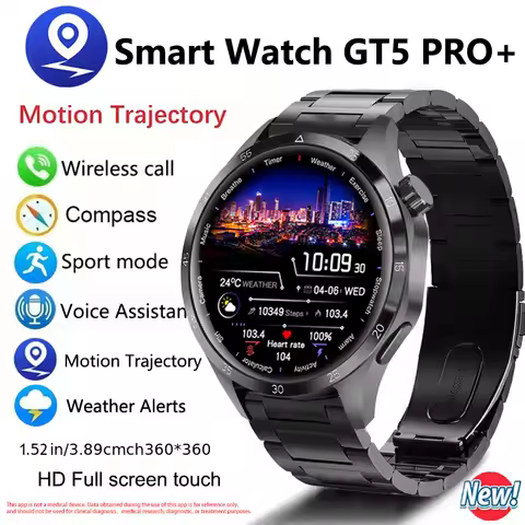 For HUAWEI GT5 Pro GPS NFC Smart Watch Men 360*360 AMOLED Screen Heart rate Bluetooth Call IP67 Waterproof Man Smartwatch 2025