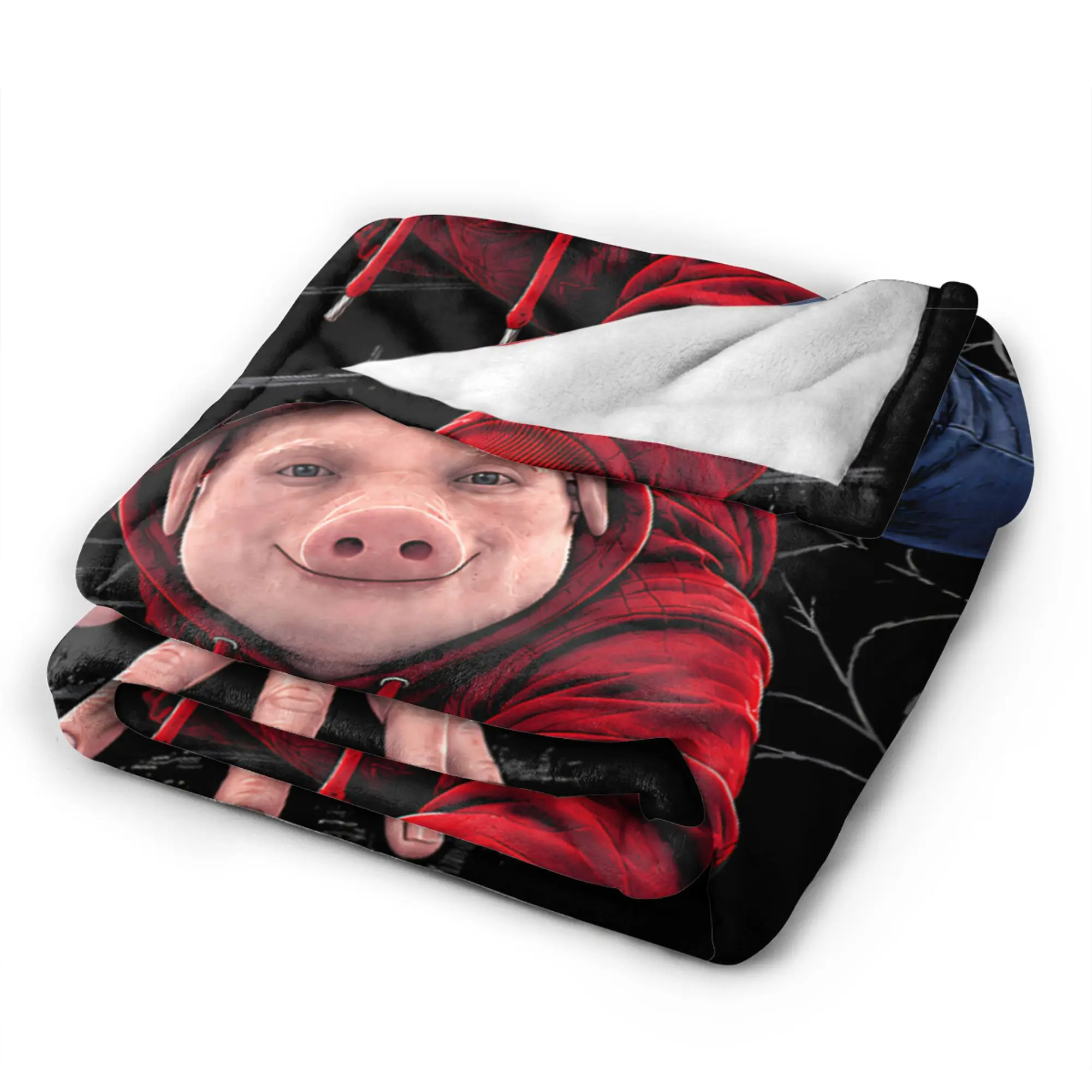 John Pork Pork Man Funny Brainrot Meme Pig Blanket Quality Warm  Throw Blanket Winter Plane Travel Living Room Novelty Bedspread