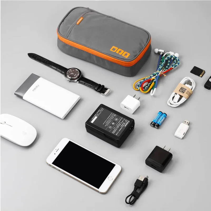 Data cable storage bag, electronic accessory storage bag, office supplies organization bag view 4