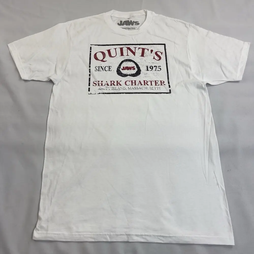 Jaws Quint's Shark Charter Graphic T-Shirt Adult Size Medium image 2