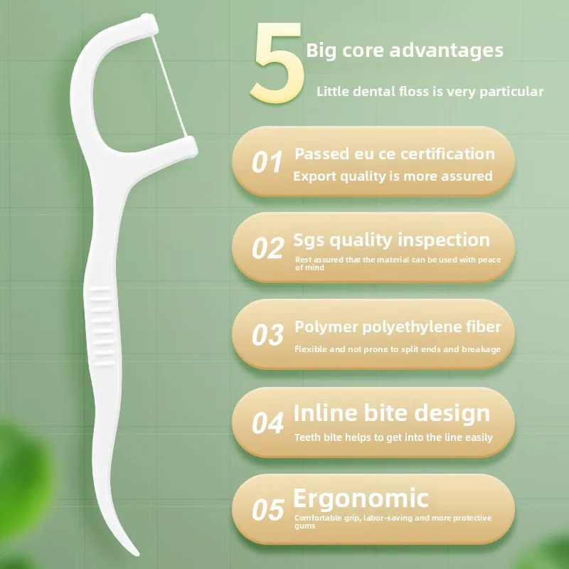 مسواك بلاستيكية للاستعمال مرة واحدة، عصا خيط تنظيف الأسنان الناعمة ذات قوة الشد العالية، صندوق خيط تنظيف الأسنان المحمول، 50 صندوقًا من خيط تنظيف الأسنان. #2