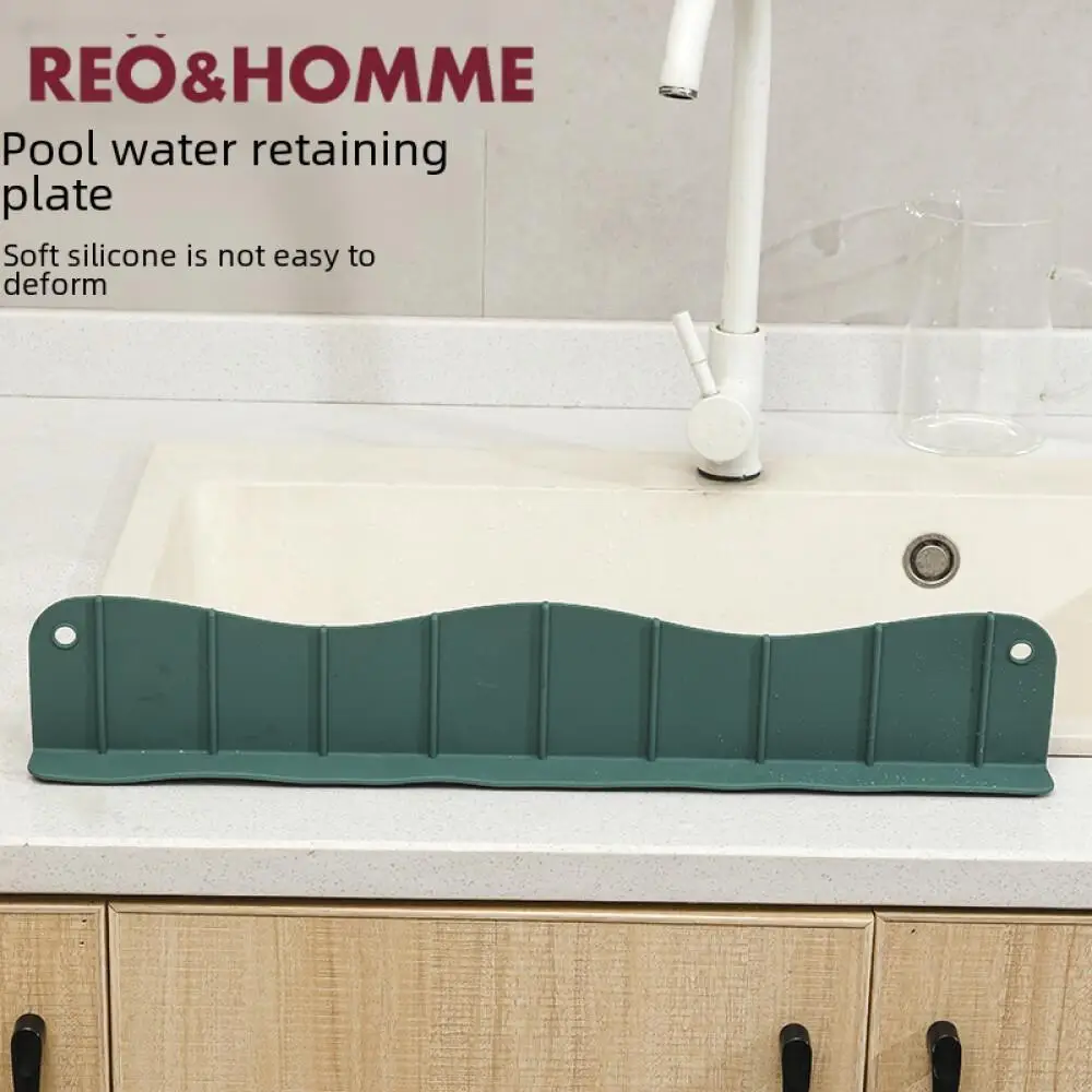 

Силиконовый барьер для воды, кухонный брызгозащищенный перегородка для бассейна, перегородка для мытья стола, водяной барьер, силиконовый водяной барьер для раковины