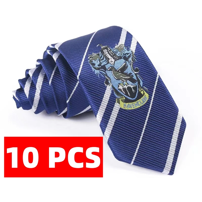 10 PCS harrie potte Halloween Cosplay Tie Themed Party Costume Accessory Regular Classic Red Necktie Unisex Adult Cosplay Gift