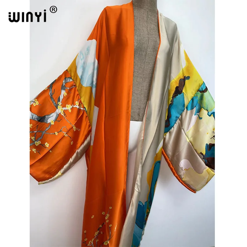 Kimono verano donna sukienka stampa Cardigan manica lunga camicetta femminile allentato Casual beach Cover Up boho dress party kaftan