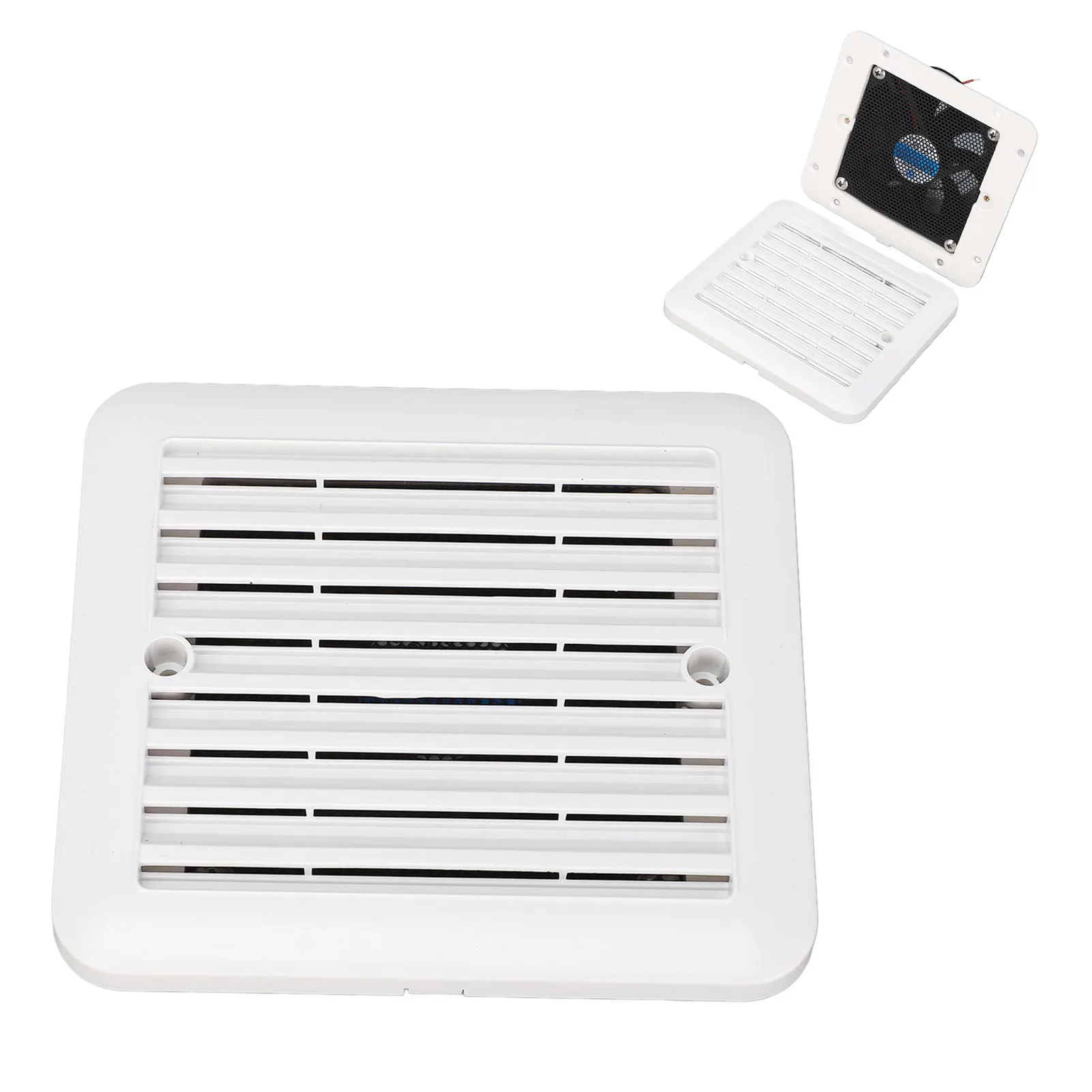 

12V RV Side Vent Fan 5.51x5.12in Air Vent Ventilation Exhaust Fan for Motorhome Caravan Trailer Boat Marine Yacht new
