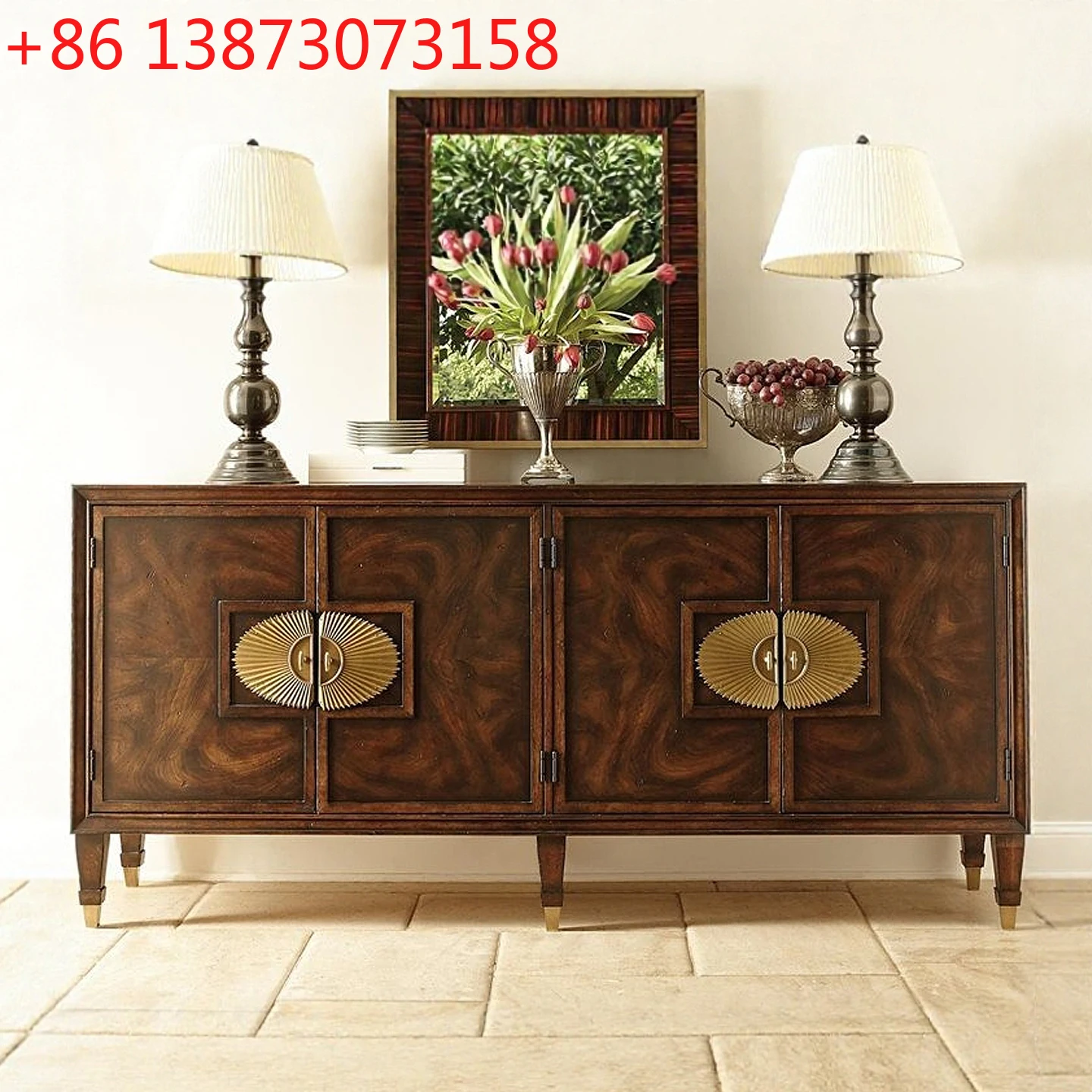 

American Country Vintage Distressed Decorative Cabinet Metal Antique Distressed Craftsmanship Living Dining Room Storage Ca