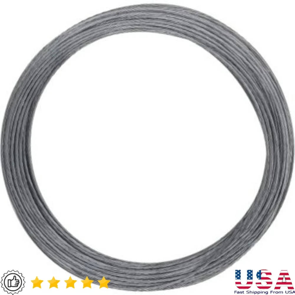 

20 Gauge 6 Strand Galvanized Guy Wire 100 Feet Corrosion Resistant Easy Installation Durable Outdoor Use