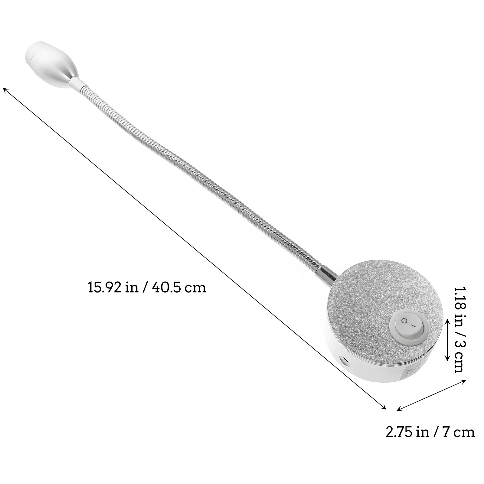 

Reading Light Durable Aluminum Modern Eye Protection Lamp Flexible Hose Adjustable Angle Bedroom Office Study Night Light Small