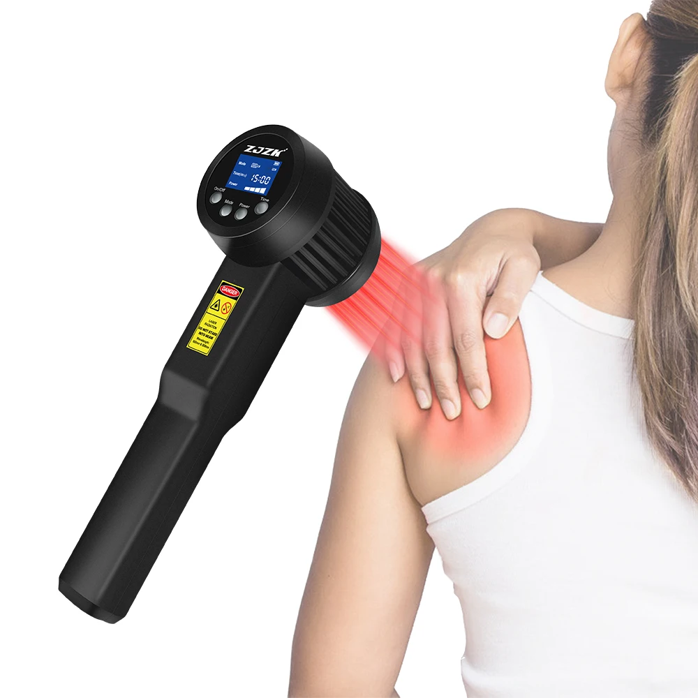 

ZJZK class iv red laser therapy 650nmx15diodes+808nmx10diodes tmj laser treatment iv for arthritis tendonitis knee treatment