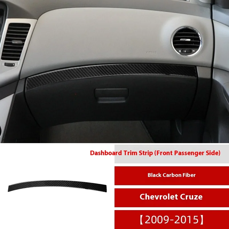 

For Chevrolet Cruze 09-15 Carbon Fiber Co-Pilot Dashboard Trim Automotive Interior Modification Accessories