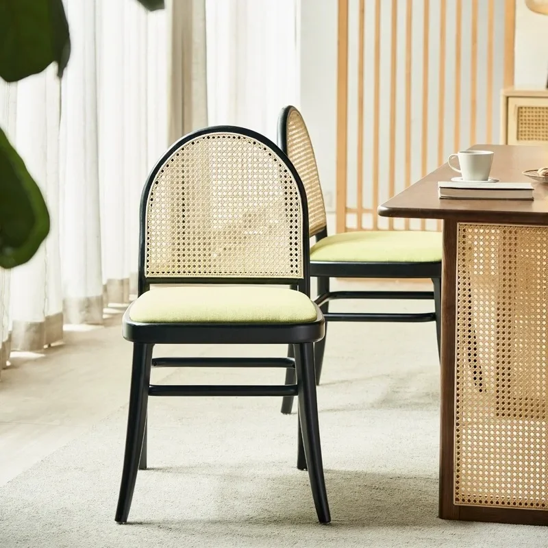 Designer furniture ins Internet celebrity bed and breakfast coffee shop backrest home retro chair