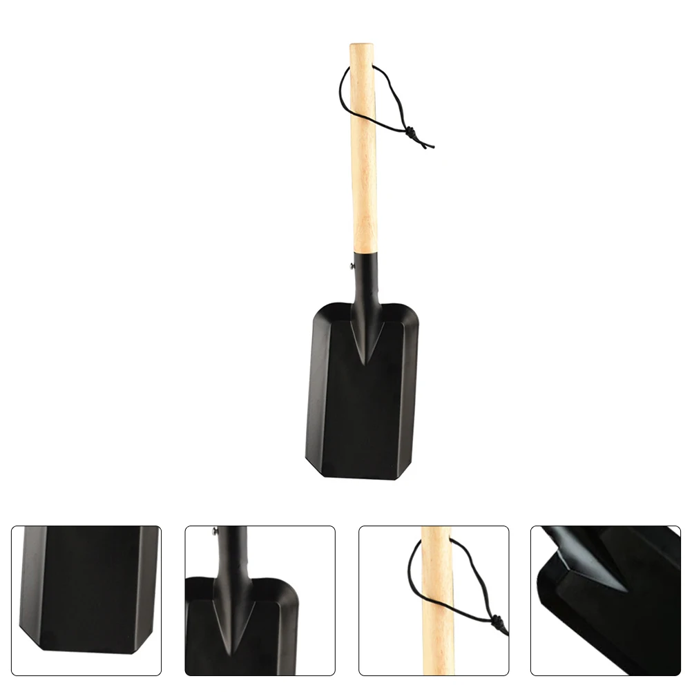 

2pcs Shovels Garden Outdoor Planting Flower Simple Wooden Handle Lightweight Durable Weeding Portable