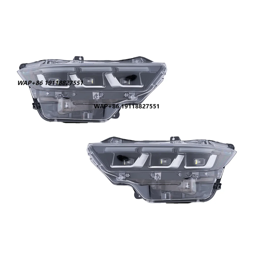 LED Auto Headlight Assembly for Mustang 2024-2025 Projector Lens Lamps Streamer Turn Signal Plug and Play Car Accessories