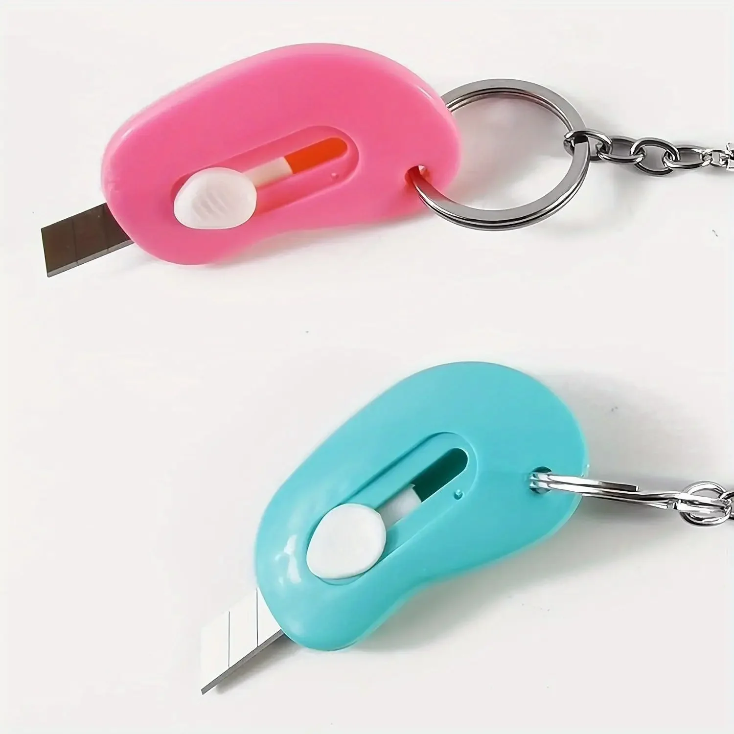 25pcs Portable Auto-Retract Box Cutter - Office Stationery Cutting Supplies, Compact Accessories for Home & Office Letter Opening, Office Accessories