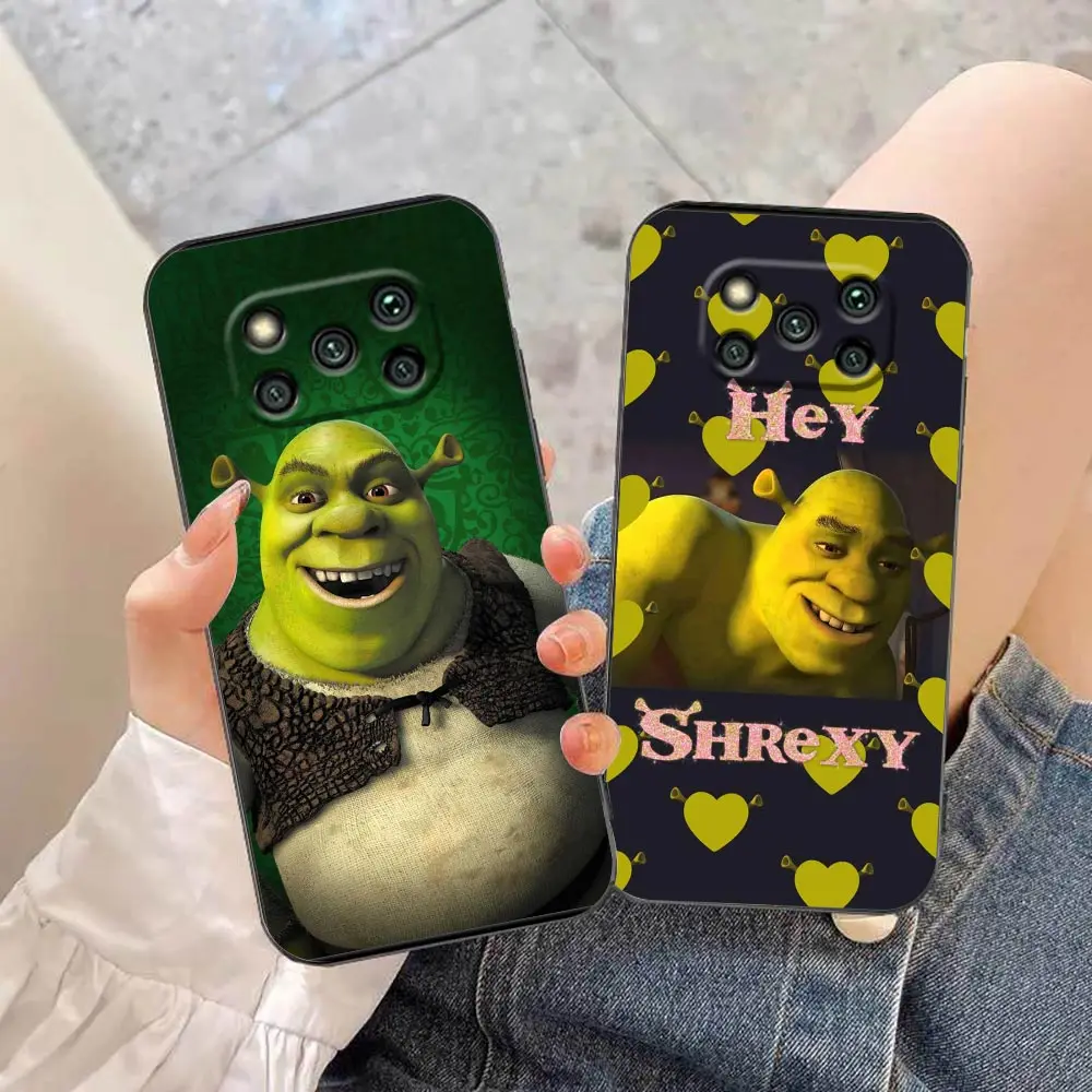 Happy Monster S-Shrek Phone Case For Xiaomi 9 10T 11 12 12T 13 POCO F3 F4 F5 F6 X3 X4 X5 M3 M4 M5 M6 PRO GT Case Funda Shell