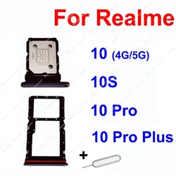 Sim Card Tray For Realme 10 10 Pro Plus 10Pro+ 10S 4G 5G SIM Card Slot Holder   Card Reader Adapter Parts