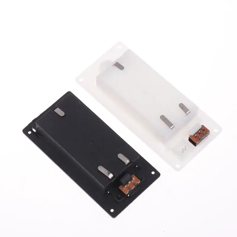 1/3Pcs Batteries Shell Plastic 2x3x AAA Rectangular Embedded Battery Holder Storage Box Case With Switch Cover
