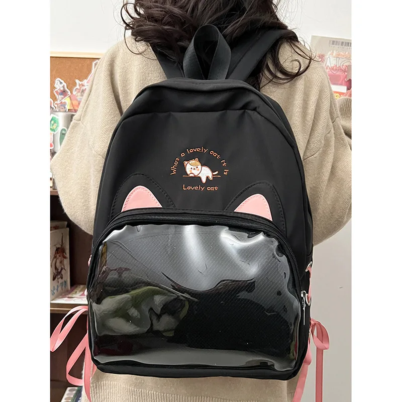 Japanese Kawaii Itabag For 20cm Doll School Bags For College Student Backpack Women Cat Ears Lovely Backpacks Mochilas Mujeres