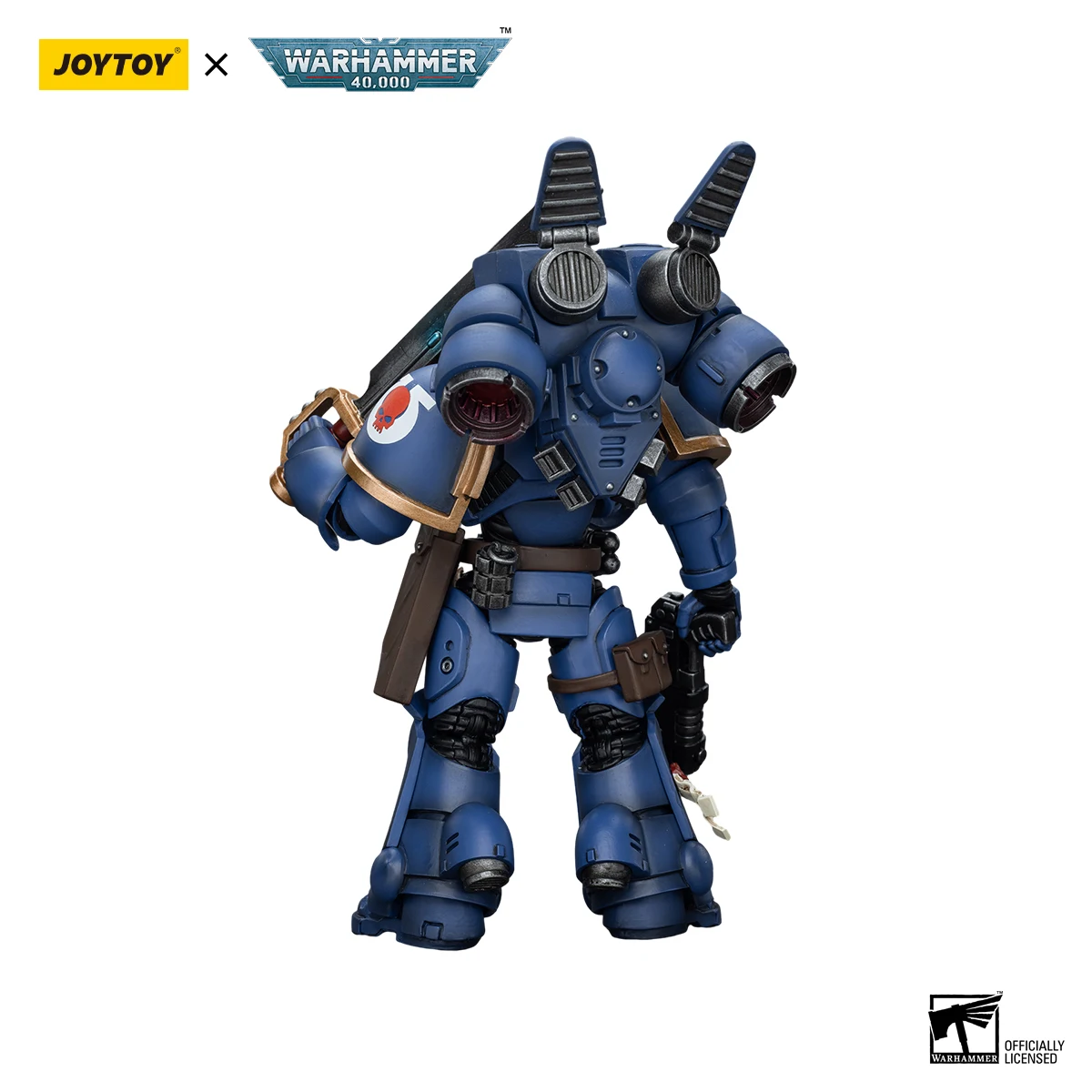 JOYTOY Warhammer 40K 1/18 figurka Ultramarines Jump Pack Intercessors figurki Anime zabawki Model