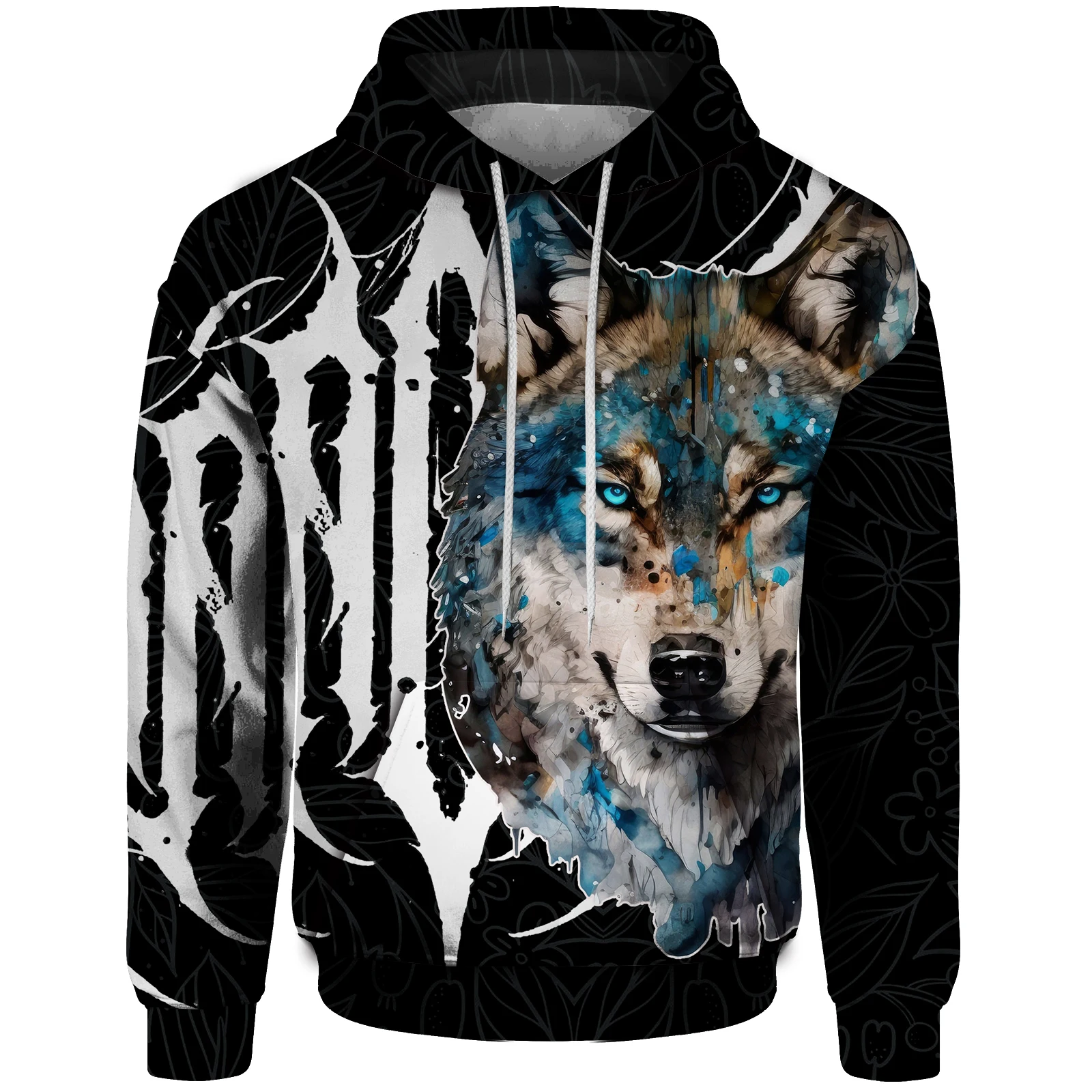 

Men's Hoodies and Sweatshirts Digital Printed Household Prairie Wolf Pattern Street Fashion Men's Sweatshirts Men's Sweatshirts