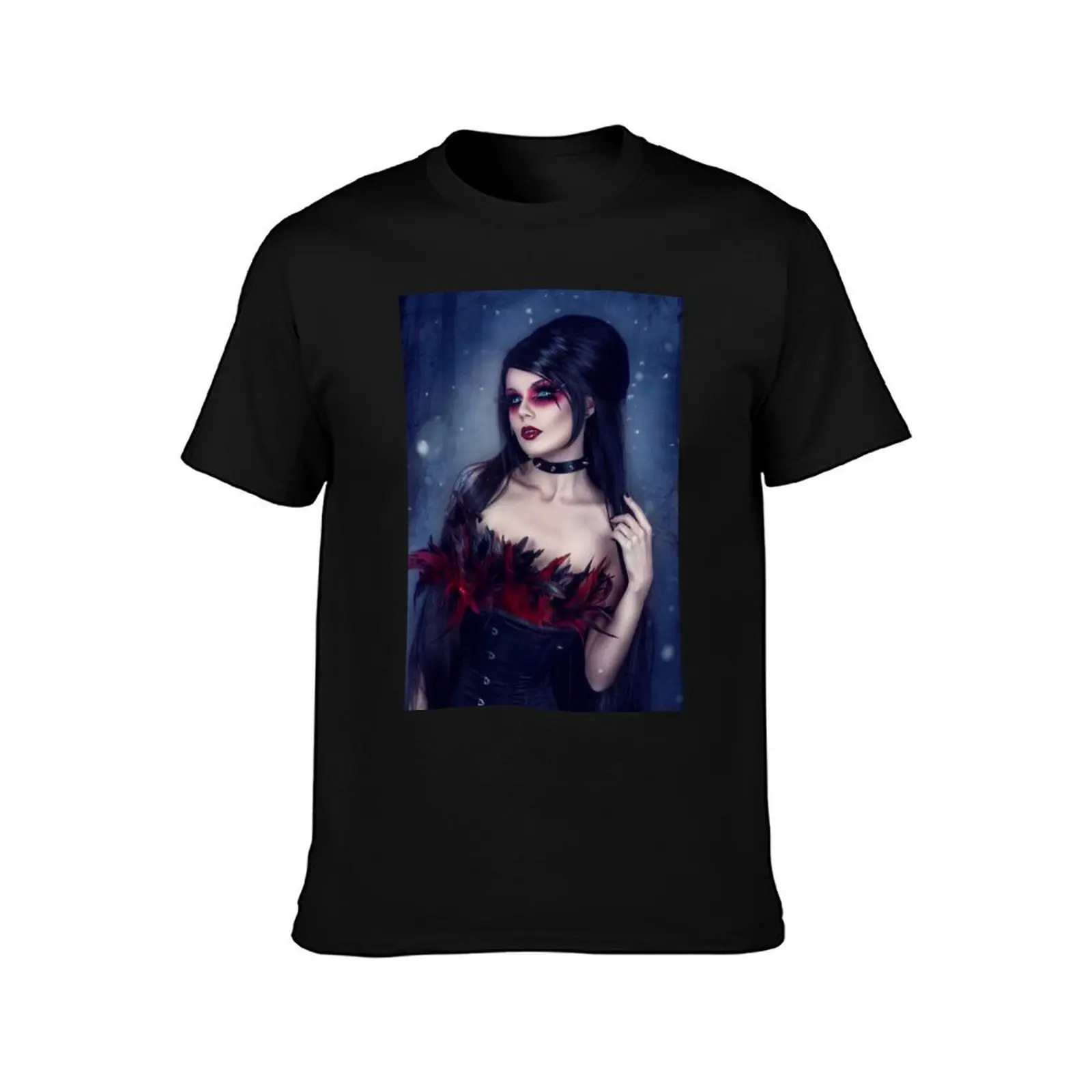 Blind Mag gothic style portrait T-Shirt Quick Dry Outdoor Sports T-Shirt