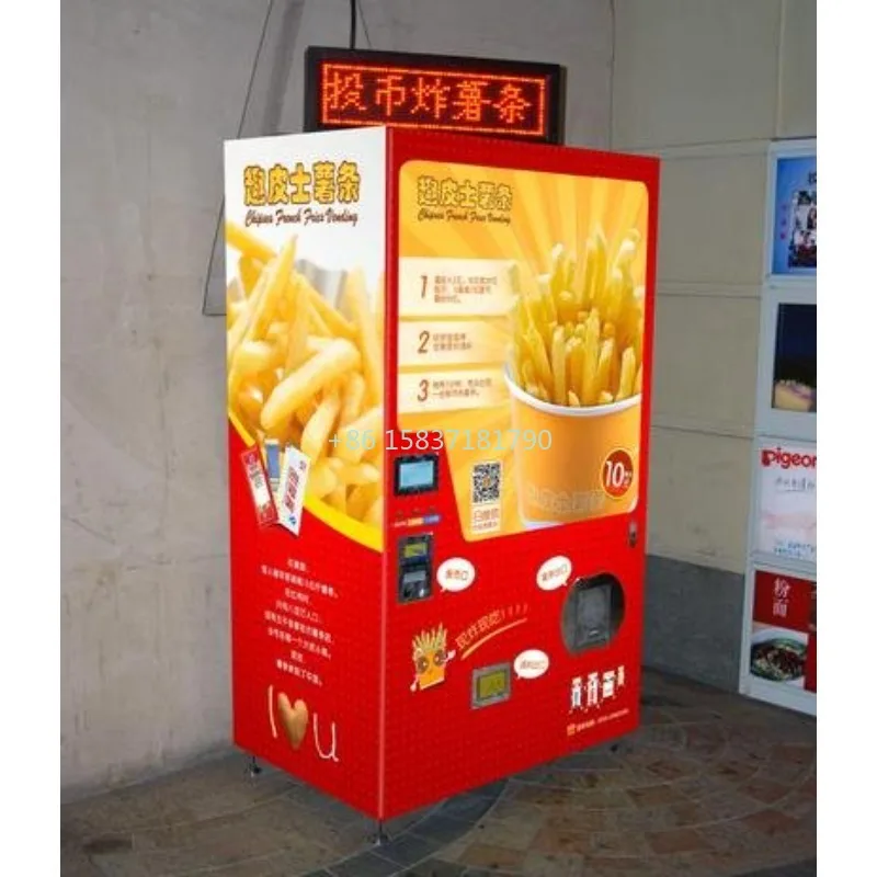 Automatic French Fry Vending Machine Small Business Vending Machine Shopping Mall Cinema French Fry Vending Machine for Israel